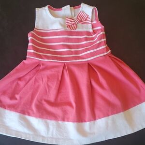 Gymboree Pink and White Striped Kids Dress